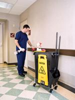 Waarschuwingsbord rubbermaid tweezijdig meertalig - thumbnail