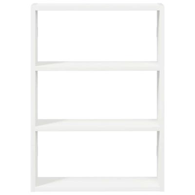 Wandschap 43x9x60 cm bewerkt hout wit - thumbnail