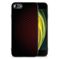 iPhone SE 2022 | SE 2020 | 7/8 Back Case Geruit Rood - thumbnail