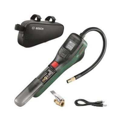 BOSCH Easypump 3.6V accu luchtpomp - voor het oppompen van banden (fiets, auto, motor) en ballen met fietstas 0603947002
