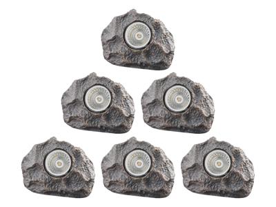 LIVARNO home LED-solarlampen (6 stuks grijs)