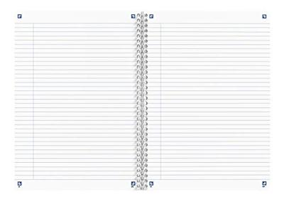 Spiraalblok oxford touareg a4 lijn 90vel assorti | 5 stuks