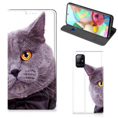 Samsung Galaxy A71 | Hoesje maken | Kat Samsung Galaxy A71 | Hoesje maken | Kat