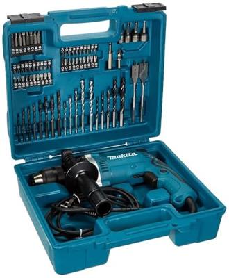 Makita HP1631KX3 Klopboormachine 1 snelheid 710 W Incl. accessoires, Incl. koffer Makita HP1631KX3 Klopboormachine 1 snelheid 710 W Incl. accessoires, Incl. koffer