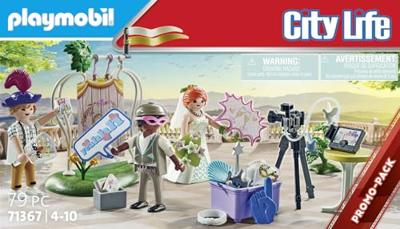 PLAYMOBIL - Stadsleven - Bruidspaar en camera - Buiten - Wit - Vanaf 4 jaar PLAYMOBIL - Stadsleven - Bruidspaar en camera - Buiten - Wit - Vanaf 4 jaar