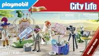 PLAYMOBIL - Stadsleven - Bruidspaar en camera - Buiten - Wit - Vanaf 4 jaar - thumbnail