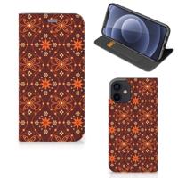 iPhone 12 Mini | Hoesje met Magneet | Batik Brown - thumbnail