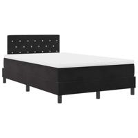Boxspringbed met Matras met matras Zwart 120 x 190 cm Stof - thumbnail