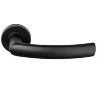 Formani LB14 BASICS deurkruk op rozet mat zwart - thumbnail
