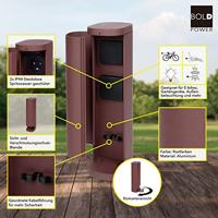 BOLD 10633 Buitenstopcontact 2-voudig Roest - thumbnail