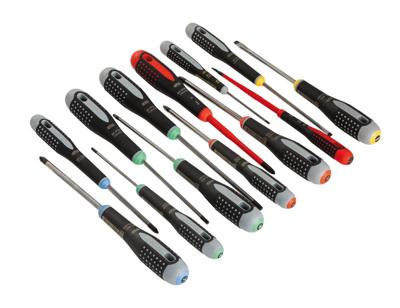 Bahco Schroevendraaier ERGO™ | driecomponentengreep | gleuf | Phillips | Pozidriv | TORX® - 13-delig - BE-9879 Bahco Schroevendraaier ERGO™ | driecomponentengreep | gleuf | Phillips | Pozidriv | TORX® - 13-delig - BE-9879