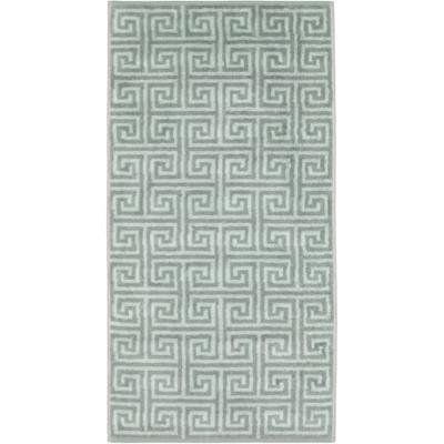 Cawö Cawo Noblesse Elegance Allover print Handdoek 50/100 nordic green