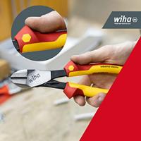 Wiha Krachtzijkniptang Industrial electric met DynamicJoint® met in- en uitschakelbare openingsveer | 200 mm | In blister - 41330 - 41330 - thumbnail