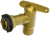 Regentonkraan van kunststof goud - thumbnail