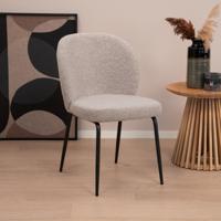 Sohome Eetkamerstoel 'Sophia' Bouclé, kleur Beige - thumbnail