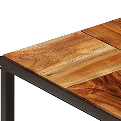 Salontafel 110x60x40 cm massief acaciahout en staal Salontafel 110x60x40 cm massief acaciahout en staal