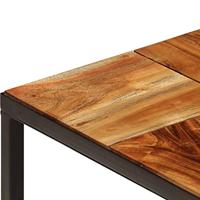 Salontafel 110x40x60 cm massief acaciahout en staal - thumbnail