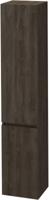 Saqu Terra hoge kast links greeploos 35x35x176cm sepia eiken - thumbnail