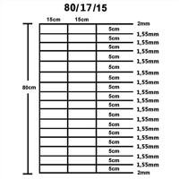VidaXL Hek 50x0,8 m gegalvaniseerd staal zilverkleurig - thumbnail