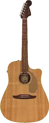 Fender Redondo Player Natural WN Gold Pickguard elektrisch-akoestische westerngitaar - thumbnail