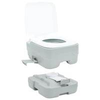 VidaXL Camping toilet grijs en wit 41,5 x 36,5 x 30 cm polyetheen - thumbnail