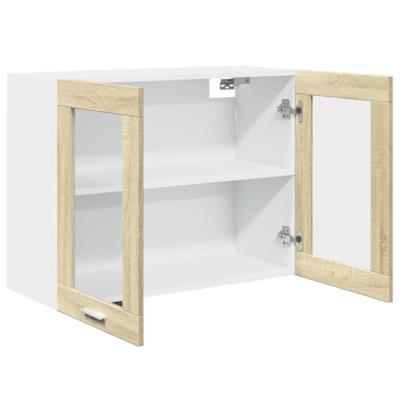 Hangkast 80x31x60 cm spaanplaat sonoma eikenkleurig