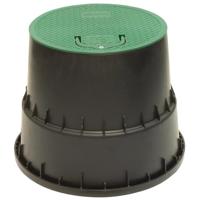 Grondput voor afsluiter Zwart/Groen - rond - diameter 253mm - hoogte 261mm - thumbnail