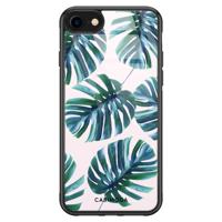 iPhone SE 2020 glazen hardcase - Monstera - thumbnail