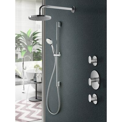 Hotbath Get Together IBS5GN inbouwdouche met 3s handdouche en glijstang geborsteld nikkel