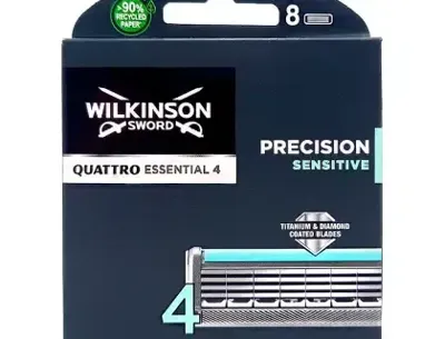 Wilkinson Wilkinson Sword Quattro Titanium Sensitive - 8 mesjes -