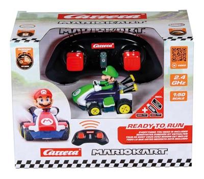 Super Mario Kart RC remote-controlled Car 1/50 2.4GHz Mini Luigi - thumbnail