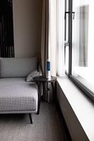 Mini Lavalamp Met Glitters - Zilver/blauw - thumbnail