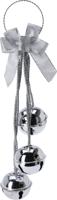 Deurhanger Kerstbellen Zilver 44,5cm - thumbnail