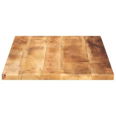 Tafelblad rechthoekig 100x60x3,8 cm massief ruw mangohout
