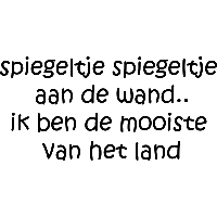 Spiegeltje spiegeltje - Muursticker - thumbnail