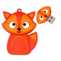 MicroDrive 4GB USB 2 0 Creative cute Fox U schijf - thumbnail