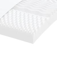 Schuimmatras 7 zones hardheid 20 ILD 90x220 cm wit - thumbnail