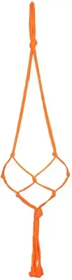 Bloempothanger macrame oranje d2 h90 Bloempothanger macrame oranje d2 h90
