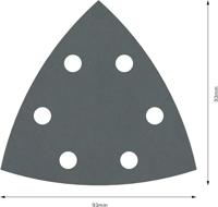 Bosch Accessoires Schuurblad 93mm , 5 stuks, korrel 600 - 2608605199 - thumbnail