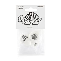 Dunlop Tortex Jazz III 1.14mm 12-pack plectrumset wit - thumbnail