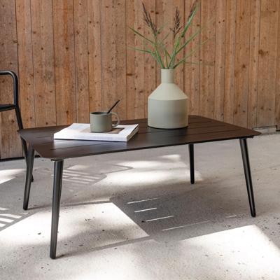 Nohr Loungetafel 'Adon' 100 x 60cm, kleur Zwart Nohr Loungetafel 'Adon' 100 x 60cm, kleur Zwart