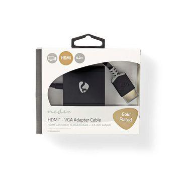 Nedis HDMI Kabel | HDMI | VGA Female 15p / 3,5 mm Female | 0.2 m | 1 stuks - CCBW34900AT02 CCBW34900AT02