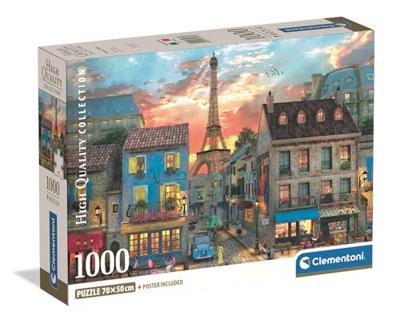 Clementoni puzzel straten van Parijs - 1000 stukjes