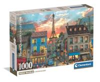 Clementoni puzzel straten van Parijs - 1000 stukjes - thumbnail