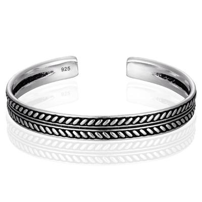 LGT JWLS Vintage Manchetarmband - Tibetaans Zilver - Grain LGT JWLS Vintage Manchetarmband - Tibetaans Zilver - Grain