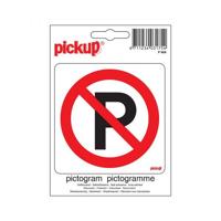 Sticker Verboden te parkeren - 100x100 mm. - thumbnail