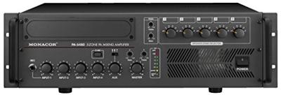 Monacor PA-5480 PA-versterker 480 W 5 zones Monacor PA-5480 PA-versterker 480 W 5 zones