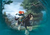 Komar Into Adventure Fotobehang Disney - Merida Riding - IADX8-002 - thumbnail