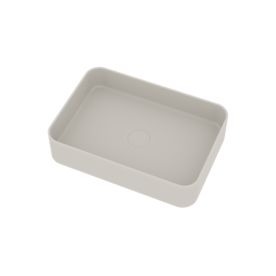 Opbouwwastafel Ideavit Solidthin 50x35x12.5 cm Solid Surface Mat Wit