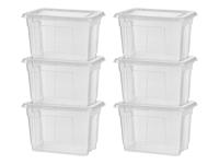 LIVARNO home Set van 6 opbergboxen met deksel - thumbnail